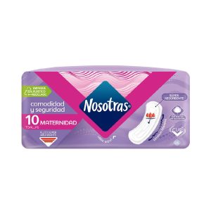 TOALLA HIGIÉNICA MATERNAL NOSOTRAS X10U